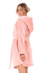 Dámsky župan Flora s kapucňou krátky 4856 3050 Pink Pearl - Vestis XXL