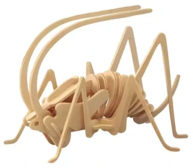 Woodcraft Drevené 3D puzzle Cvrček