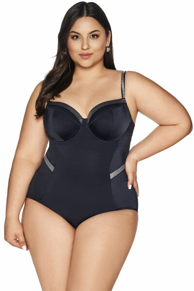 Dámske jednodielne plavky SKJ-63 Black - AVA 100D černá