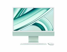 Apple iMac 24 4.5K M3 (2023) zelená / 24 / Apple M3 / 8GB / 512GB SSD / Apple 10-core / macOS (MQRP3CZ/A)