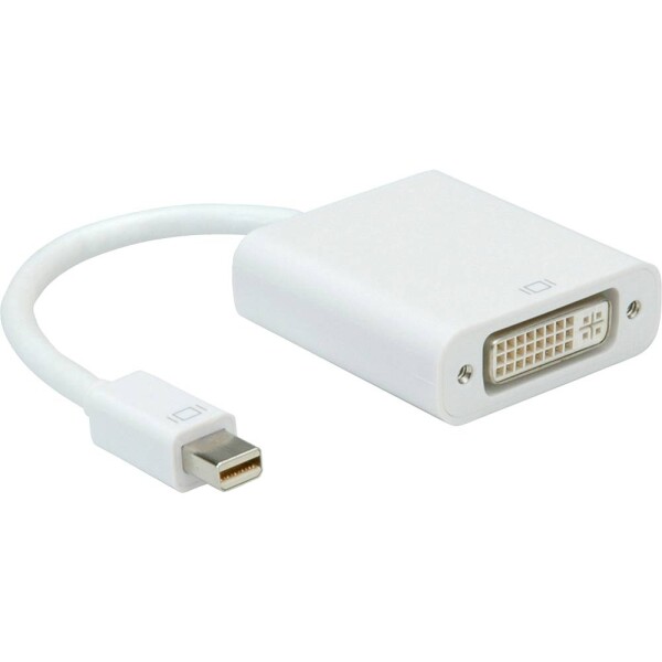 Roline Mini-DisplayPort / DVI káblový adaptér Mini DisplayPort konektory, DVI-D 24+1pol. zásuvka 0.10 m biela 12.03.3128 Kábel DisplayPort; 12.03.3128