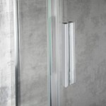 Sprchovací kút 80 x 100 cm Kerra Solid RA 80x100 CHR, ľavý, s vaničkou 5907548124562