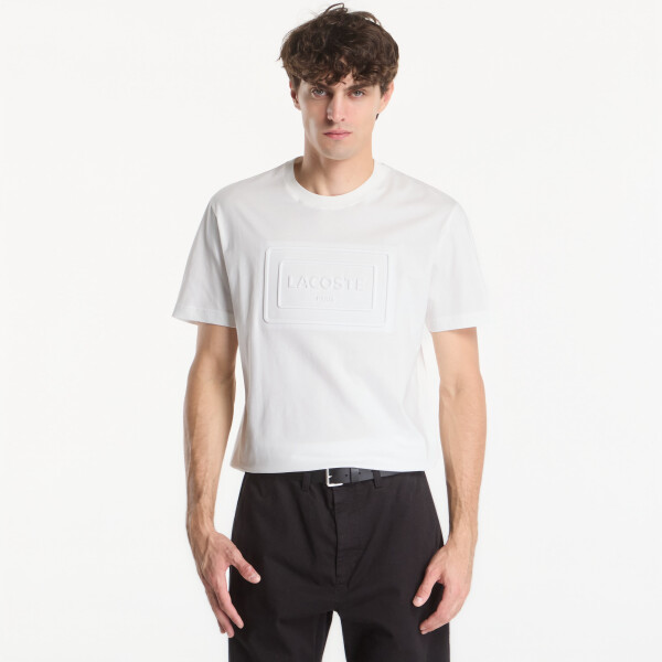 Tričko Lacoste Crewneck T-Shirt Flour S