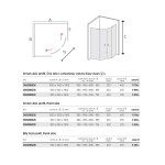 Mereo Sprchovací set: LIMA, štvrťkruh, 100 cm, chróm ALU, sklo Point, vanička z liatého mramoru CK608B62KM