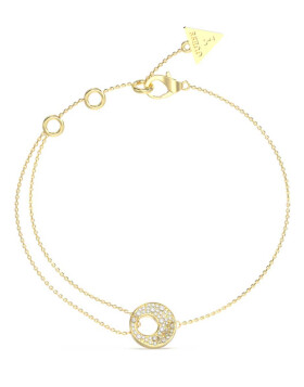 Guess Dámsky pozlátený náramok Blooming Summer JUBB05224JWYG 18,5 cm