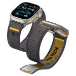 Spigen Athlex Air šedá / Remienok / pre Apple Watch 44, 45, 46, 49 mm (AMP09034)
