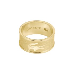 Lacoste Štýlový pozlátený prsteň pre mužov Backhand 2040486 66 mm