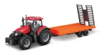 Bburago FARMLAND Traktor Case IH Optum CVX 300 s nízkopodlažným prívesom