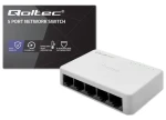 Qoltec 52245 / Sieťový switch / 5 portov RJ45 / 100 Mbps (52245)