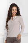 ZARITA BLOUSE béžová melanž S