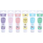Súprava gélových farieb Rainbow Dust, pastelová 6 ks x 25 g - Rainbow Dust - Rainbow Dust