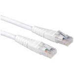 Value 21.99.1566 RJ45 sieťové káble, prepojovacie káble CAT 6 U/UTP 5.00 m biela netienený 1 ks; 21.99.1566