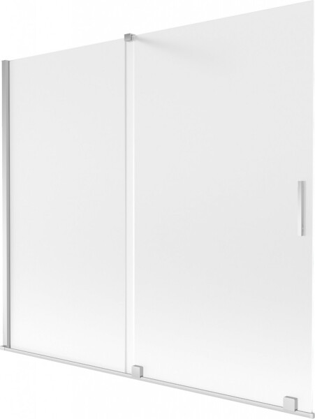 MEXEN/S - Velar dvojkrídlová posuvná vaňová zástena 180 x 150, dekor, chróm 896-180-000-31-01