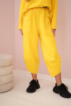 Bavlnená mikina, nohavice, súprava tmavo žltá UNI