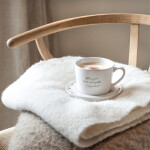 Bastion Collections Keramický podšálok Brown Hearts Ø 15 cm