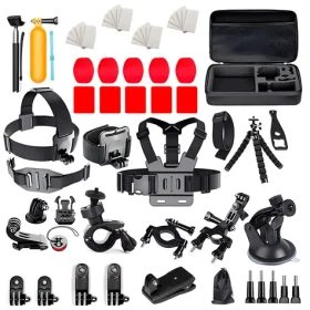 Hurtel Sada príslušenstva 63v1 pre akčné kamery / Sada príslušenstva / GoPro / DJI / Insta360 / SJCAM / Eken (9145576245958)