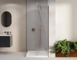 BESCO - Walk-in sprchovací kút VAYO - FARBA rámu - Chróm / Leštený hliník (ALU), Rozmer A - 130, Rozmer C - 200, Smer zatvárania - Univerzálne Ľavé / Pravé, Výplň - Číre bezpečnostné sklo - 8 mm BCVAYO130CC