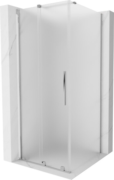 MEXEN/S - Velár sprchovací kút, posuvné dvere 110 x 110, dekor, chróm 871-110-110-31-01