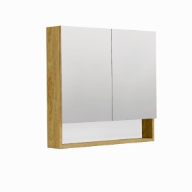 Zrkadlová skrinka SAT Cubeway 80x14x72 cm lamino dub hickory GALCU80DH GALCU80DH
