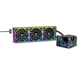 Thermaltake MAGCurve 360 Ultra ARGB čierna / AIO vodný chladič CPU / 3x 120 mm / 2500 RPM / 27.2 dB / 63.25 CFM (CL-W453-PL12SW-A)