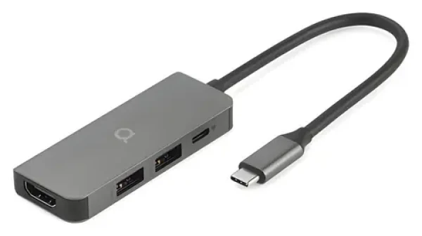 Aiino Essential / USB-C Hub / 4in1 / pre MacBook a iPad (AI4HUBV2-SG)