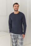 3664 Pánske dlhé pyžamo DANTE M–2XL tmavě modrá XL