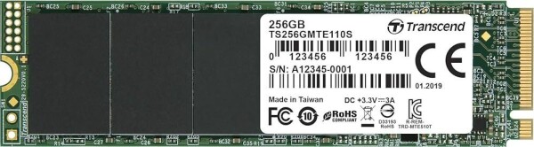 Transcend 110S 256GB M.2 2280 PCI-E x4 Gen3 NVMe (TS256GMTE110S)