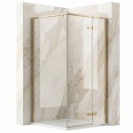 REA - Sprchovací kút Bruno 90x90 Brush Gold REA-K3600
