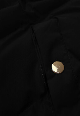 Čierna dámska bunda s kapucňou J Style (5M3231-392) odstíny černé L (40)