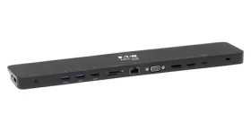 EATON Tripp Lite U442-DOCK4-INT sivá / Dokovacia stanica / 4K HDMI / DisplayPort / VGA / PD 100W / LAN (U442-DOCK4-INT)