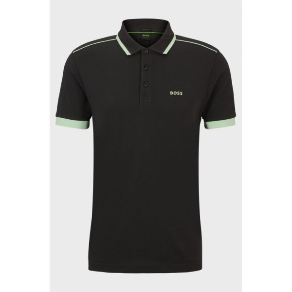 Pánske polo tričko BOSS Paddy 1 Charcoal regular fit black (50512995-016) S