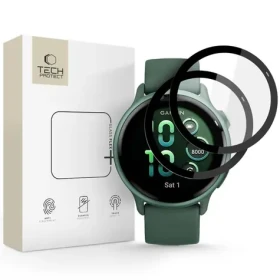 Tech-Protect Glass Flex+ pre Garmin Vivoactive 6 čierne / Ochranné sklo / Hybridné / 2 ks
