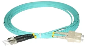 Xtendlan FO patch ST-SC 5m / Optický patch kábel / Multimode 50/125 OM3 / Duplex / LS0H (FOP-STSC-D-5-50-OM3)