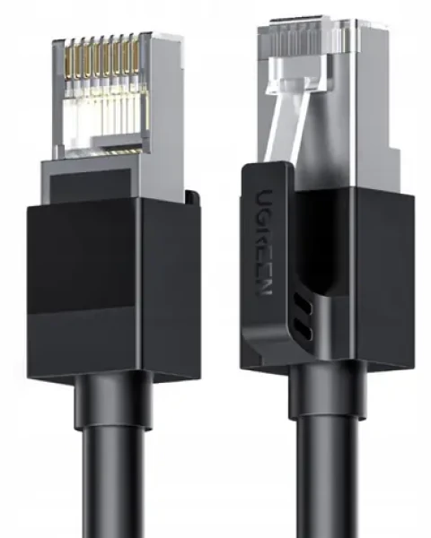 Ugreen Sieťový kábel RJ45 (M) - RJ45 (M) 1 m čierna / Sieťový kábel / Cat.6 F/UTP (6941876251704)