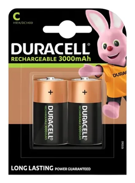 Duracell HR14 / Nabíjacia batéria C / 1,2 V / 3000 mAh / NiMH / 2 ks (055988)