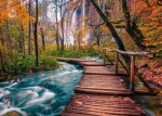 ENJOY Puzzle Lesný potok v Plitviciach, Chorvátsko