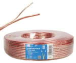LogiLink reproduktorový kábel priehľadný / Kábel / 2x 2,5 mm2 / 25 m / bez konektorov (CA1084)