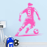 Veselá Stena Samolepka Futbalista s menom Farba: žlutá, Veľkosť: 100 x 109 cm