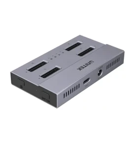 Unitek USB4 dokovacia stanica pre 4X M.2 SSD / Dokovacia stanica / USB4 / 4X M.2 NVMe SSD / Klonovanie diskov (S1243BGY01-EU)