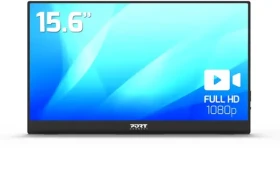 15.6" PORT CONNECT Nomad čierna / 1920x1080 / FHD / 16:9 / 2xUSB-C + 3.5mm Jack + USB-A / prenosný (902101)