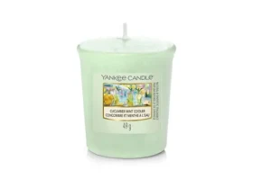 Yankee Candle Cucumber Mint Cooler vonná sviečka votívna 49g / doba horenia: až 15h (5038581149035)