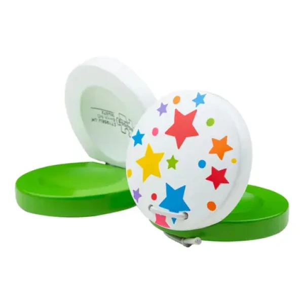 Bigjigs Toys Kastanety hviezdičky 1 ks zelená