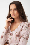 Dámske tričko Luna 288 long/r M-2XL Z25/26 růžovo-mátový XXL
