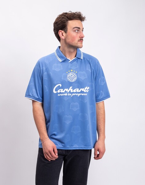 Carhartt WIP S/S Terrace Football T-Shirt Heart Train Jacquard, Cura L
