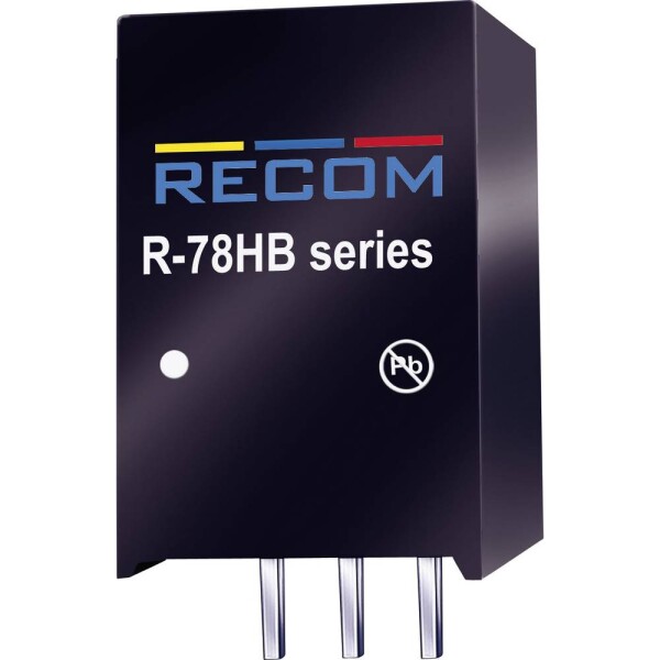 RECOM R-78HB24-0.3 DC / DC menič napätia, DPS 72 V/DC 24 V/DC 0.3 A 7.2 W Počet výstupov: 1 x; R-78HB24-0.3