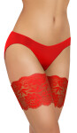 Sesto Senso Thigh Band Lace Červená