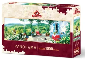 ART PUZZLE 5349 Panoramatické puzzle Hosť na verande