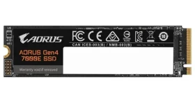 GIGABYTE AORUS Gen4 7000 SSD 1TB / M.2 2280 / PCIe 4.0 / R: 7100 MBps / W: 6100 MBps (AG470E1TB)