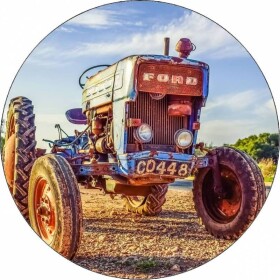 Jedlý papier – retro traktor Ford, 19,5 cm - Pictu Hap