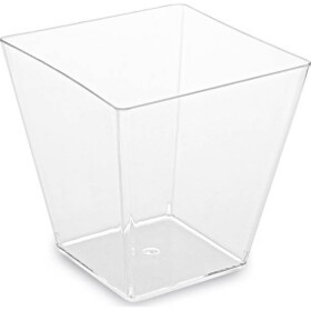Fingerfood pohár na panna cotta PS hranatý číry 72x72x72mm 230ml - 20 ks - Wimex - Wimex
